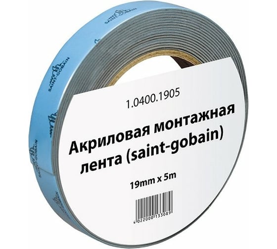 Акриловая монтажная лента WOLF Saint Gobain 19 мм х 5 м 1.0400.1905