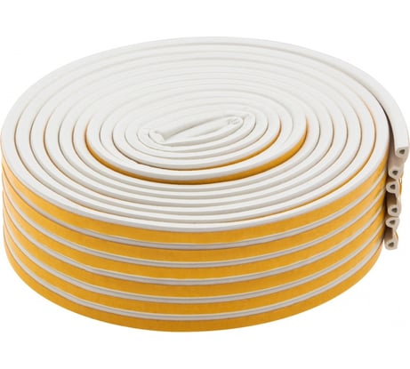 Резиновый уплотнитель СИБРТЕХ (24 м; профиль P; белый) 88901