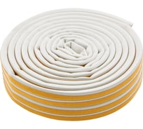 Резиновый уплотнитель СИБРТЕХ (12 м; профиль D; белый) 88909
