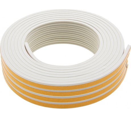 Резиновый уплотнитель СИБРТЕХ (12 м; профиль E; белый) 88911