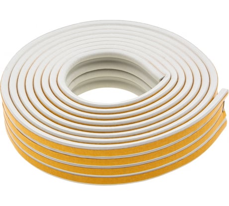 Резиновый уплотнитель СИБРТЕХ (12 м; профиль P; белый) 88907