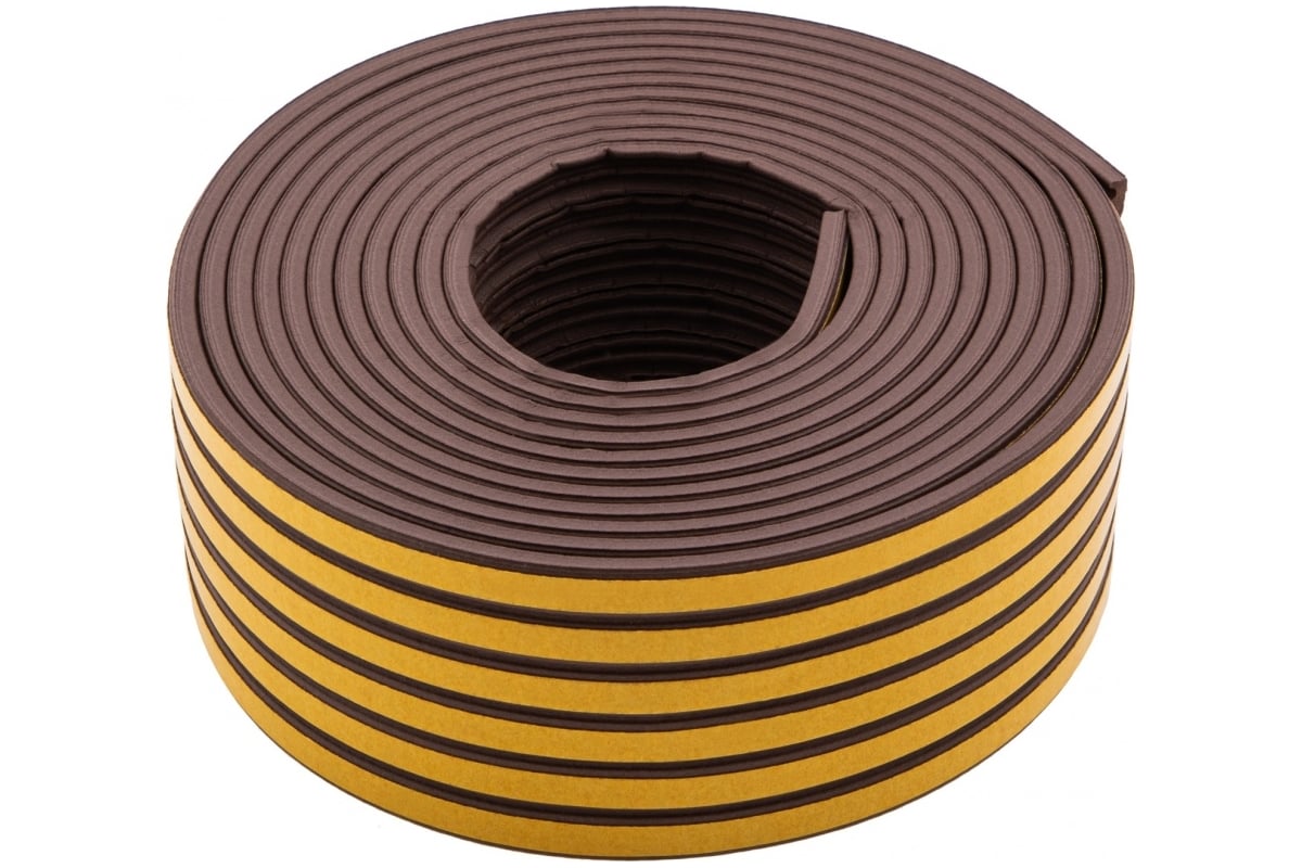 Резиновый уплотнитель СИБРТЕХ (24 м; профиль E; коричневый) 88906 ...