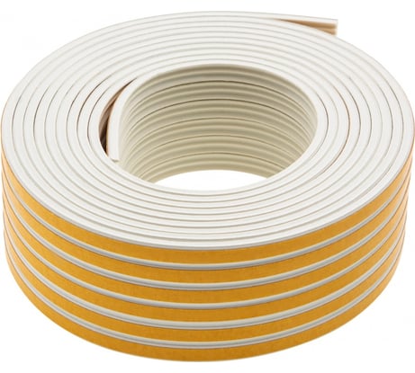 Резиновый уплотнитель СИБРТЕХ (24 м; профиль E; белый) 88905