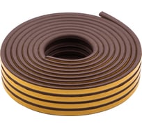 Резиновый уплотнитель СИБРТЕХ (12 м; профиль P; коричневый) 88908