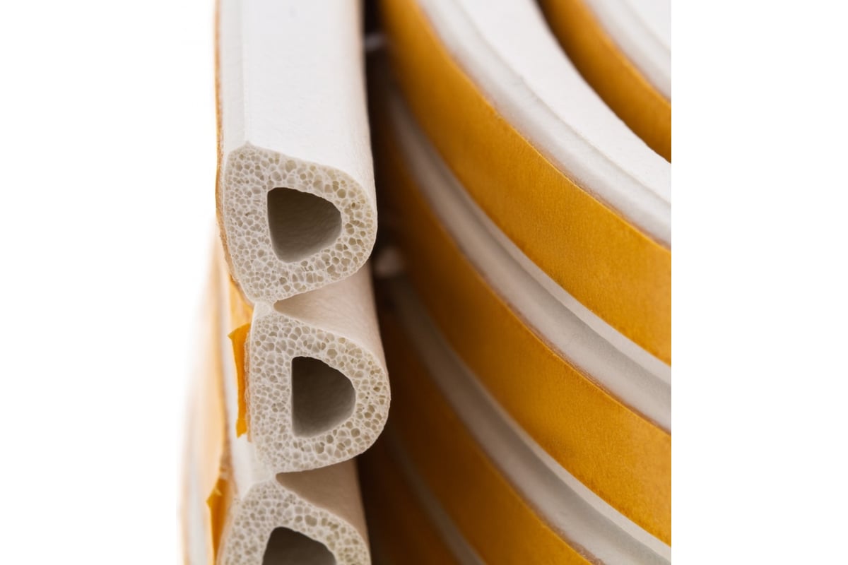 Резиновый уплотнитель СИБРТЕХ (24 м; профиль D; белый) 88903 - выгодная ...