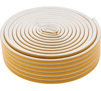 Резиновый уплотнитель СИБРТЕХ (24 м; профиль D; белый) 88903