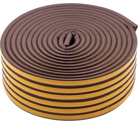 Резиновый уплотнитель СИБРТЕХ (24 м; профиль P; коричневый) 88902