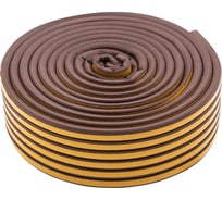 Резиновый уплотнитель СИБРТЕХ (24 м; профиль D; коричневый) 88904