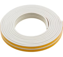 Резиновый уплотнитель СИБРТЕХ (6 м; профиль E; белый) 88917