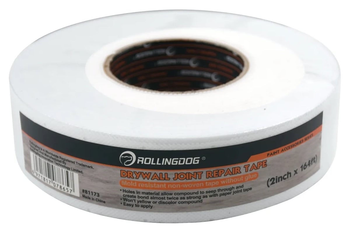 Армирующая лента для ремонта швов гипсокартона Rollingdog 48 мм x 50 м ...