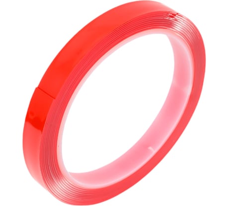 Двусторонняя клейкая лента Airline (скотч), 12ммx3м, акриловая вспененная основа, прозрачная ADS-A-05