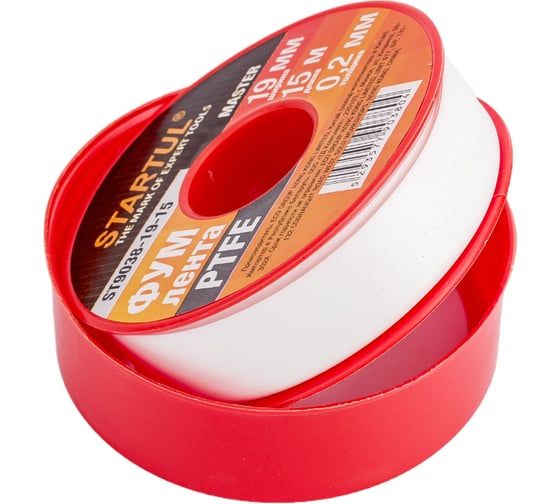 Фум-лента STARTUL PTFE Master 19 мм х 15 м ST9038-19-15