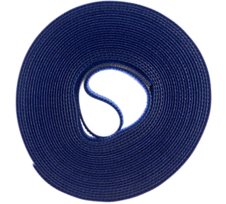 Стяжка-липучка NIKOMAX нарезаемая, в рулоне 5 м, ширина 15 мм, синяя NMC-CTV05M-15-RL-BL