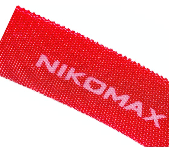 Стяжка-липучка NIKOMAX нарезаемая, в рулоне 5 м, ширина 25 мм, красная NMC-CTV05M-25-RL-RD
