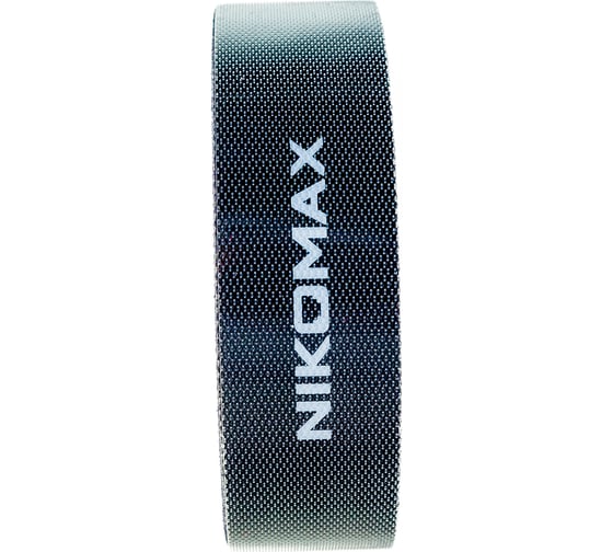 Стяжка-липучка NIKOMAX нарезаемая, в рулоне 5 м, ширина 25 мм, черная NMC-CTV05M-25-RL-BK