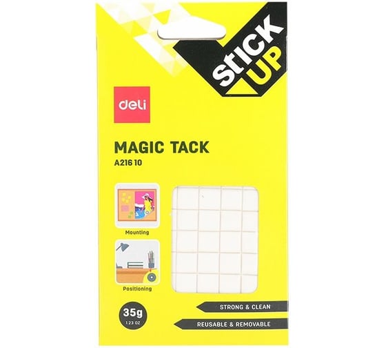 Клеевые пластины DELI EA21610 35гр корп. желтый блистер Stick UP 1082491 1