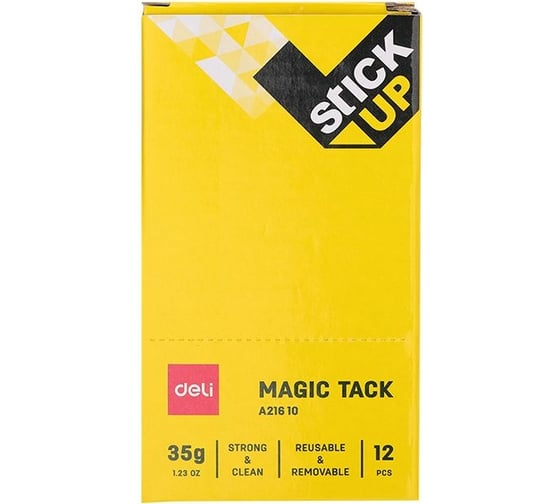 Клеевые пластины DELI EA21610 35гр корп. желтый блистер Stick UP 1082491