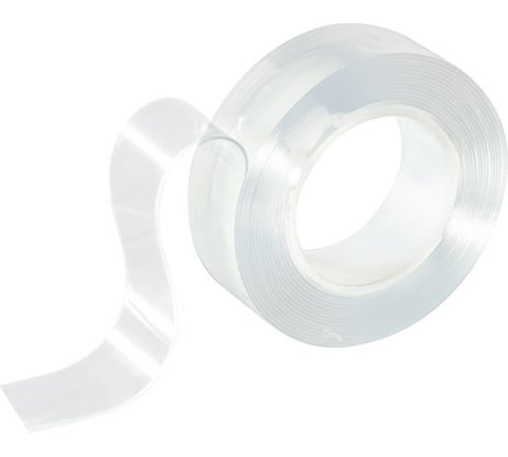 Двухсторонняя многоразовая клейкая нано-лента PARK прозрачная, 5 м 103911