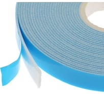 Клейкая лента TORSO двусторонняя, вспененная, синий защитный слой, 10 мм x 5 м 7322623