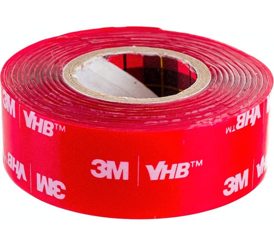 Монтажная лента 3M VHB прозрачная, двусторонняя, 19 мм, 1.5 м 4687202276141