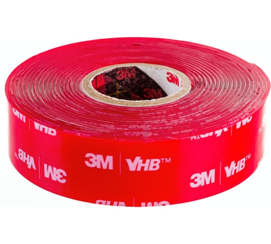 Монтажная лента 3M VHB, прозрачная, двусторонняя 19 мм х 3 м 4687202280834