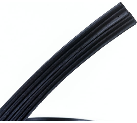 Уплотнитель VETTORE профиль E 9x4 мм, 150 м, Black черный 20367