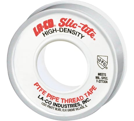 Лента-фум с тефлоном LA-CO Slic-Tite белая, 12,5 мм, 7,5 м 44082