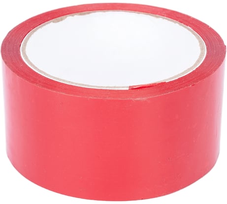 Упаковочная клейкая лента Кордленд красная, 48 мм, 43 мкм, 50 м Р SCO-00324