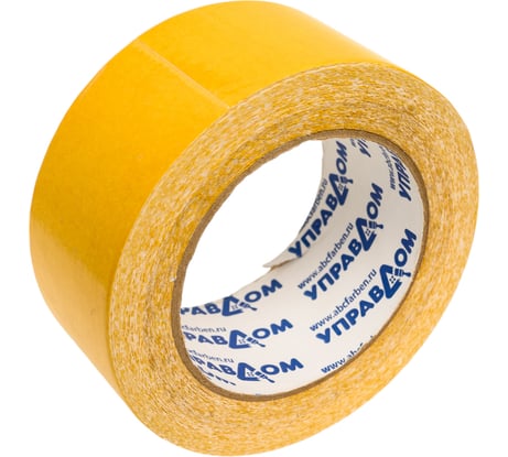 Клейкая двухсторонняя лента УправДом укрепленная тканью, 50  мм, 25 м 243 4100016166
