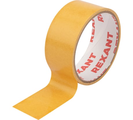 Двухсторонняя клейкая лента REXANT полипропиленовая основа, 38 мм, ролик 5 м 09-6238