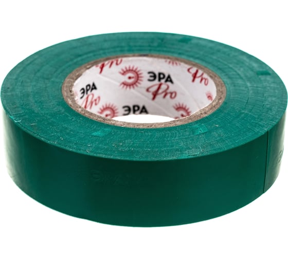 Изолента ЭРА PRO150GREEN ПВХ, профессиональная, 19 мм х 20 м х 150 мкм, зеленая Б0057291