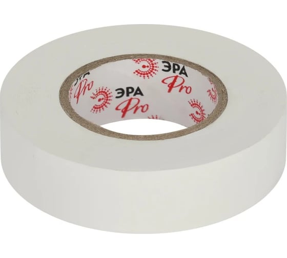 Изолента ЭРА PRO150WHITE ПВХ, профессиональная, 19 мм х 20 м х 150 мкм, белая Б0057288