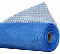 Стеклотканевая фасадная сетка PROFFIT ProFit 160 гр., синяя, ячейка 5x5 , 1x50 м 112