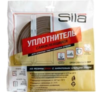 Самоклеящийся уплотнитель Sila P-профиль, 6 м, коричневый В6 SILAPВ6