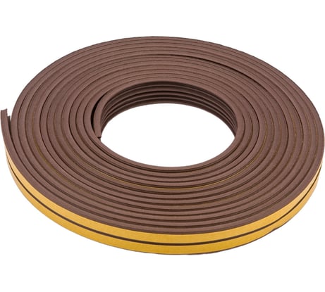 Самоклеящийся уплотнитель Sila E-профиль, 10 м, коричневый В10 SILAEВ10