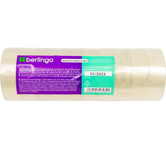 Клейкая лента Berlingo 15 мм, 33 м, прозрачная AT1530