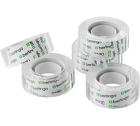Набор клейкой ленты Berlingo, 8 шт., 19мм х 33м, кристально-прозрачная CT_1930