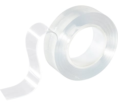 Двусторонняя многоразовая клейкая нано-лента PARK прозрачный, 1 м 103908