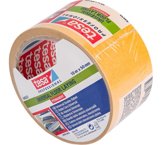 Двусторонняя пленочная лента TESA белая, 10 м х 50 мм 64620-00015-11