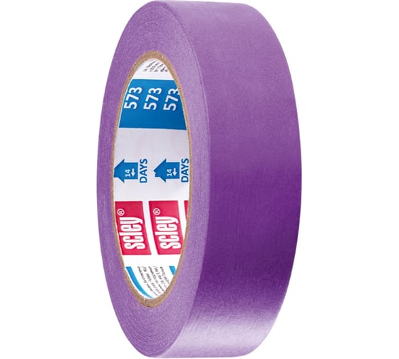 Малярная лента SCLEY серия 573, 38 мм, 33 м, фиолетовая 0300-733338