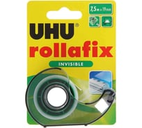 Невидимая клеящая лента UHU 19 мм х 7.5 м, в диспенсере, блистер 36960 23658525