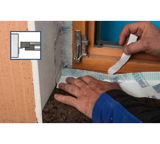 Клейкая лента для окон Pro Сlima CONTEGA SOLIDO SL-D 8 см х 30 м 16038