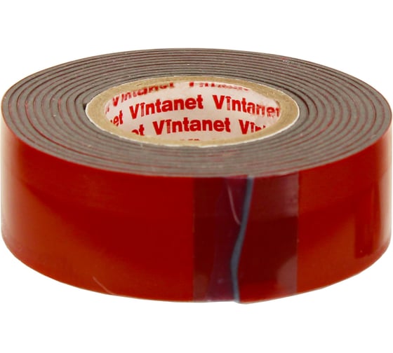 Монтажная сверхсильная клейкая двусторонняя лента Vintanet VN1146, цвет черный, 19 мм х 1,5 м VN11461915