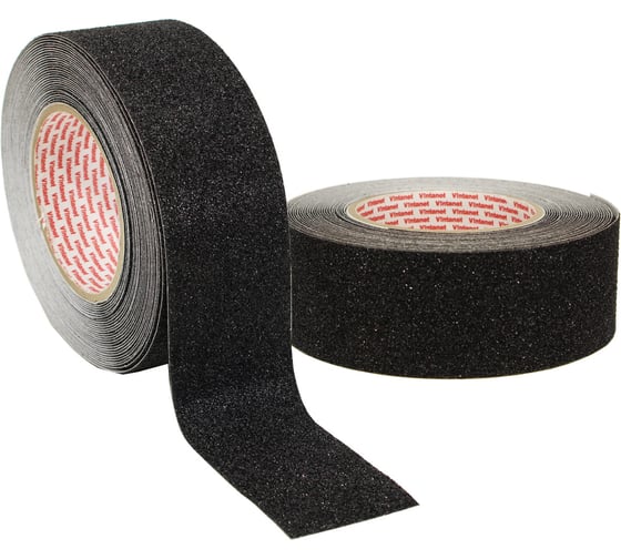 Противоскользящая лента Vintanet AS60, средней зернистости, черная, 50мм х 10м AS605010B 1