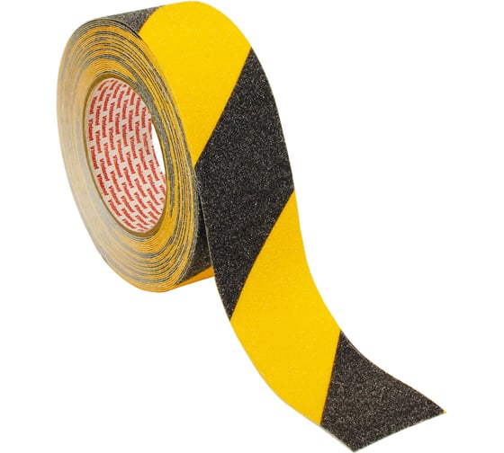 Противоскользящая лента Vintanet AS60, средней зернистости, черно-желтая, 50мм х 10м AS605010BY 1