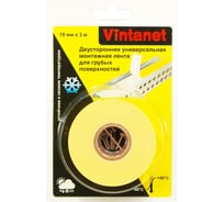 Двусторонняя универсальная монтажная лента для грубых поверхностей VINTANET VN115, 19 мм х 3 м VN115193