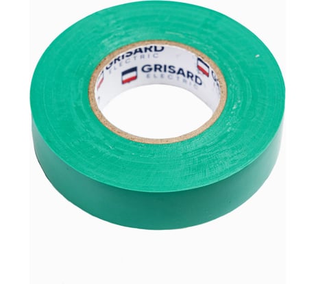 Универсальная изолента Grisard Electric 0,18x19 мм, зеленая, 20 м GRE-013-0006(1)