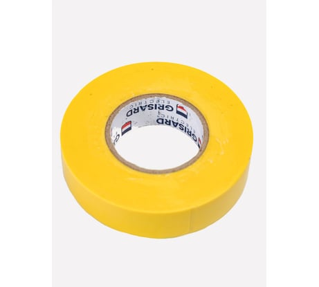 Универсальная изолента Grisard Electric 0,18x19 мм, желтая, 20 м, 10 шт. GRE-013-0007