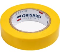 Универсальная изолента Grisard Electric 0,15x15 мм, желтая, 10 м, 10 шт. GRE-013-0024