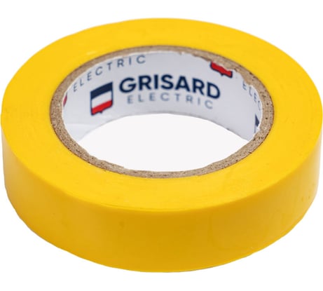 Универсальная изолента Grisard Electric 0,15x15 мм, желтая, 10 м, 10 шт. GRE-013-0024